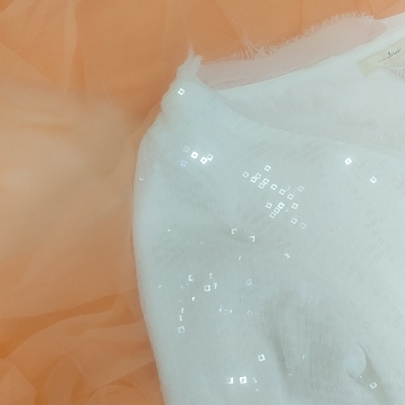 Trinity sequines White Jacket 3/4 Sleeve sz small - Picture 10 of 10